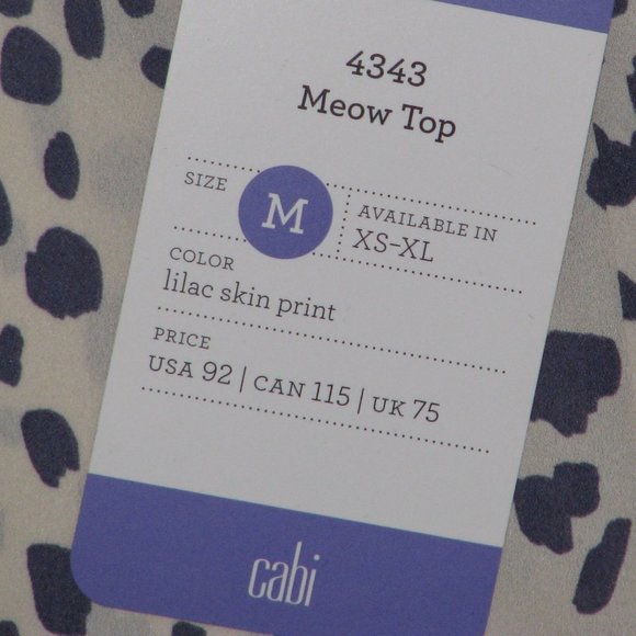 CAbi "Meow" Top - Picture 2 of 2